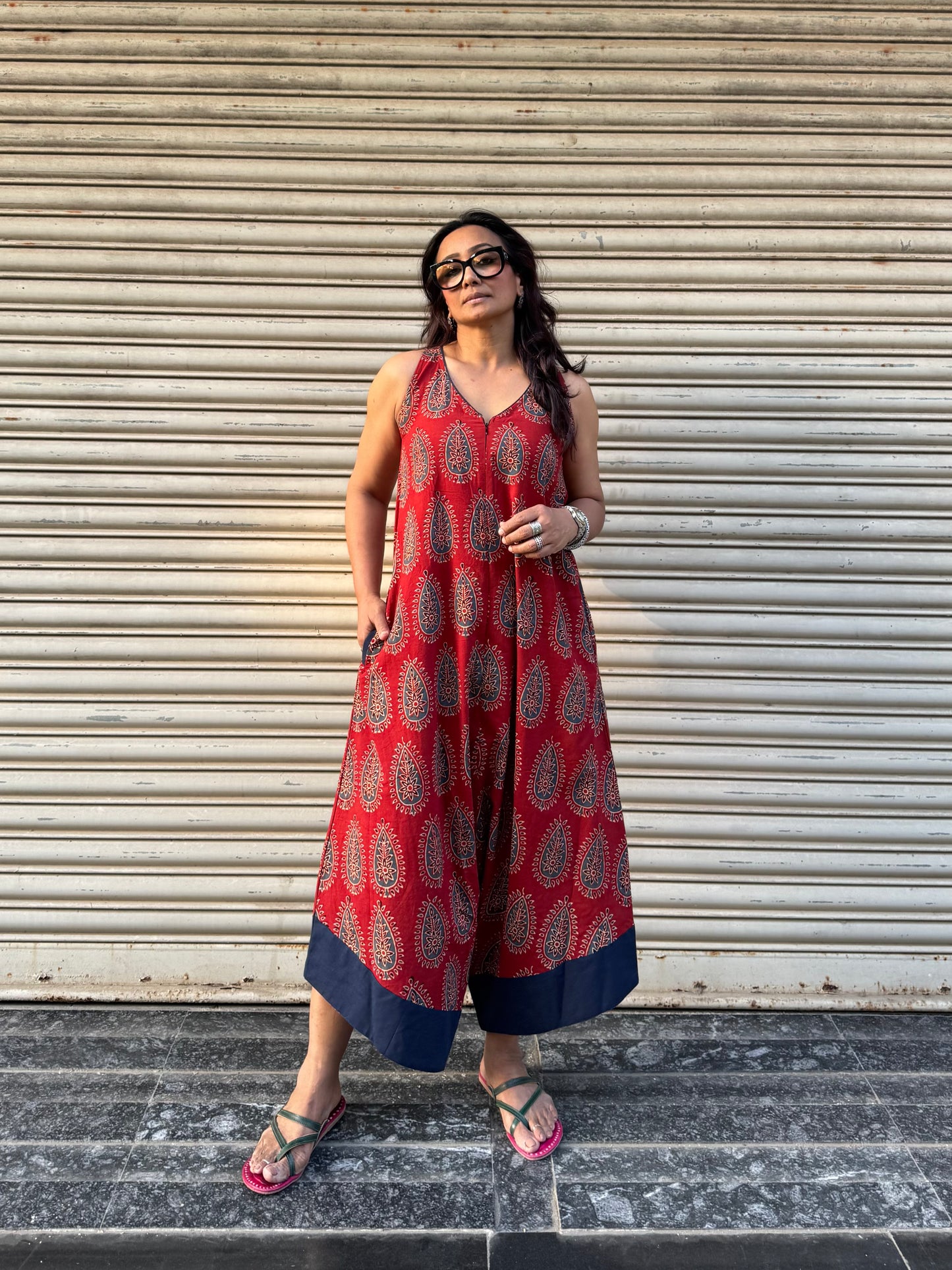 Brick Ajrakh Suhaani Jumpsuit