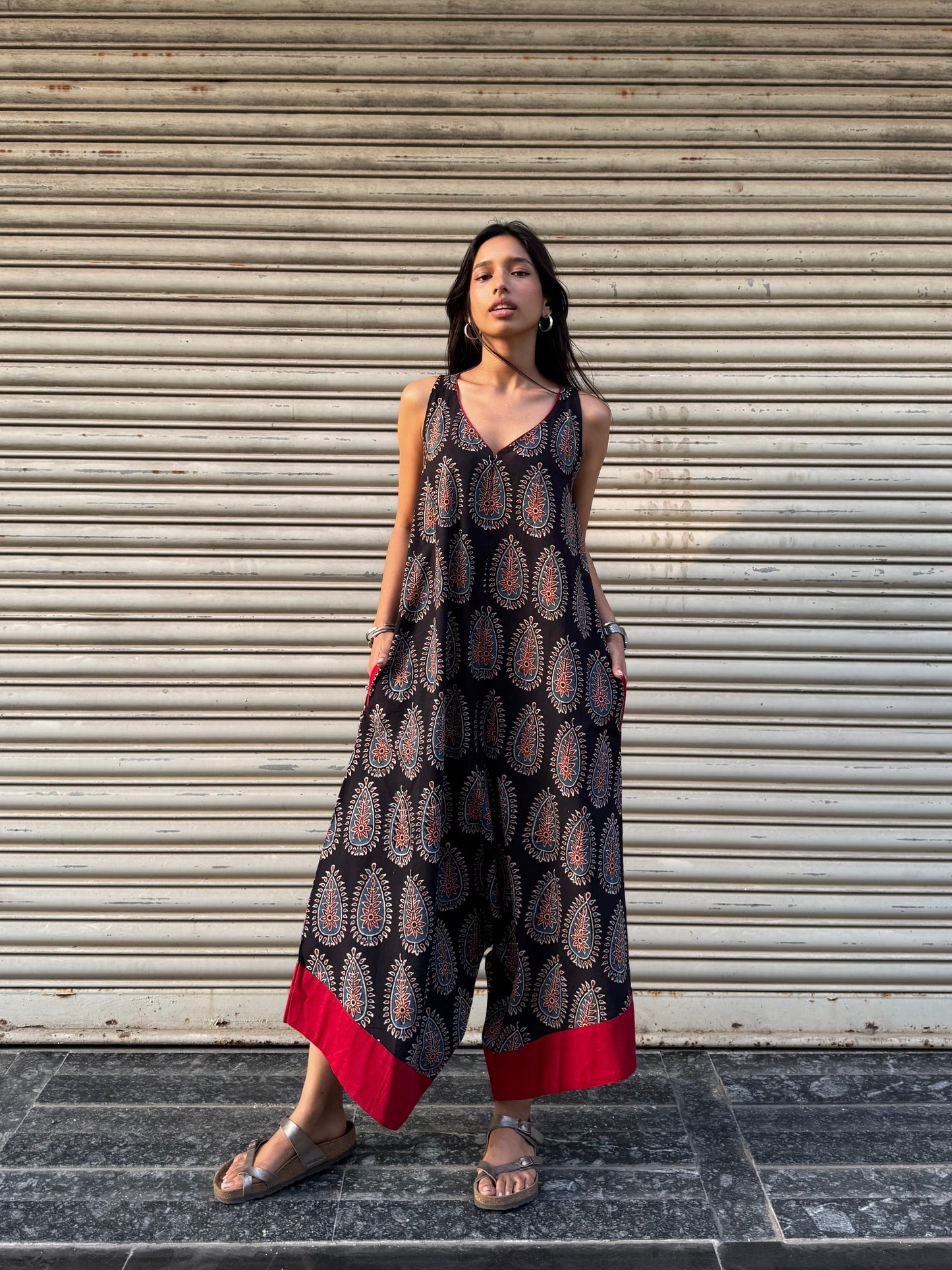 Ebony Ajrakh Suhaani Jumpsuit