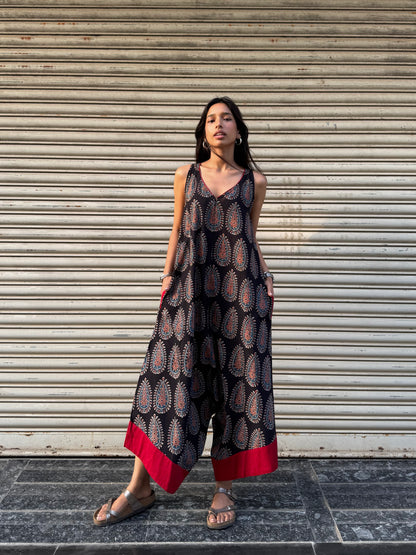 Ebony Ajrakh Suhaani Jumpsuit