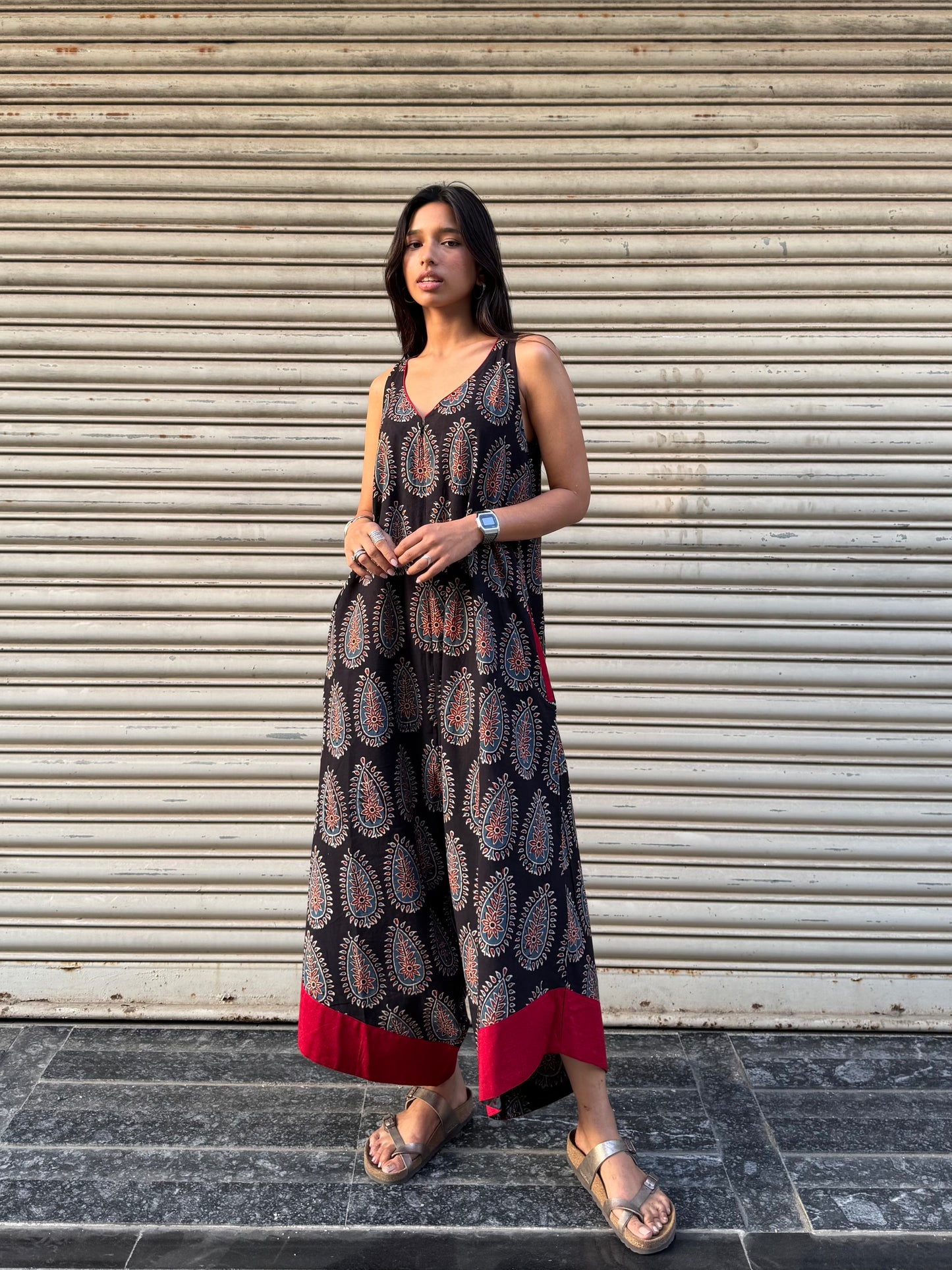 Ebony Ajrakh Suhaani Jumpsuit