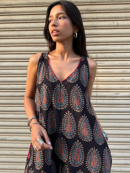 Ebony Ajrakh Suhaani Jumpsuit