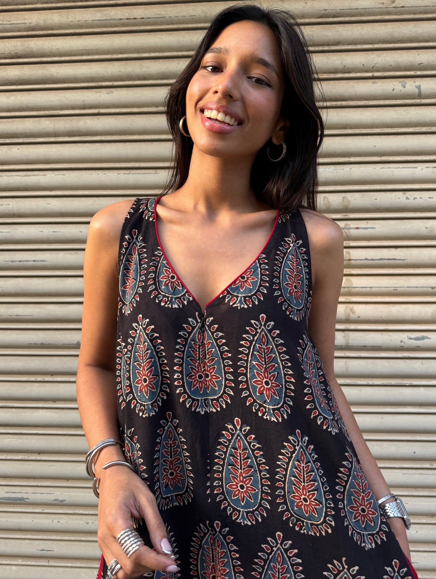 Ebony Ajrakh Suhaani Jumpsuit