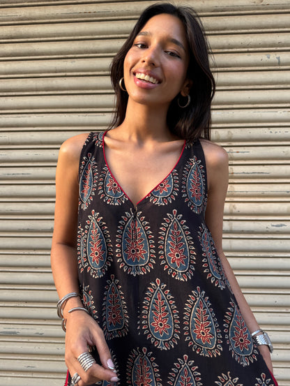 Ebony Ajrakh Suhaani Jumpsuit