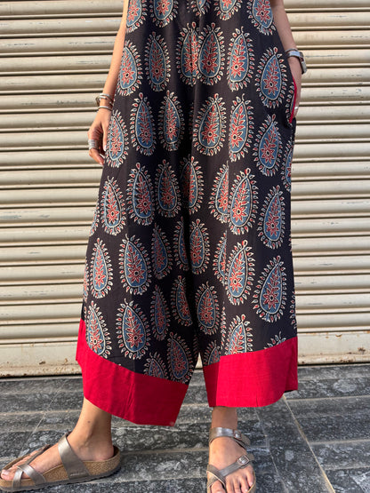 Ebony Ajrakh Suhaani Jumpsuit