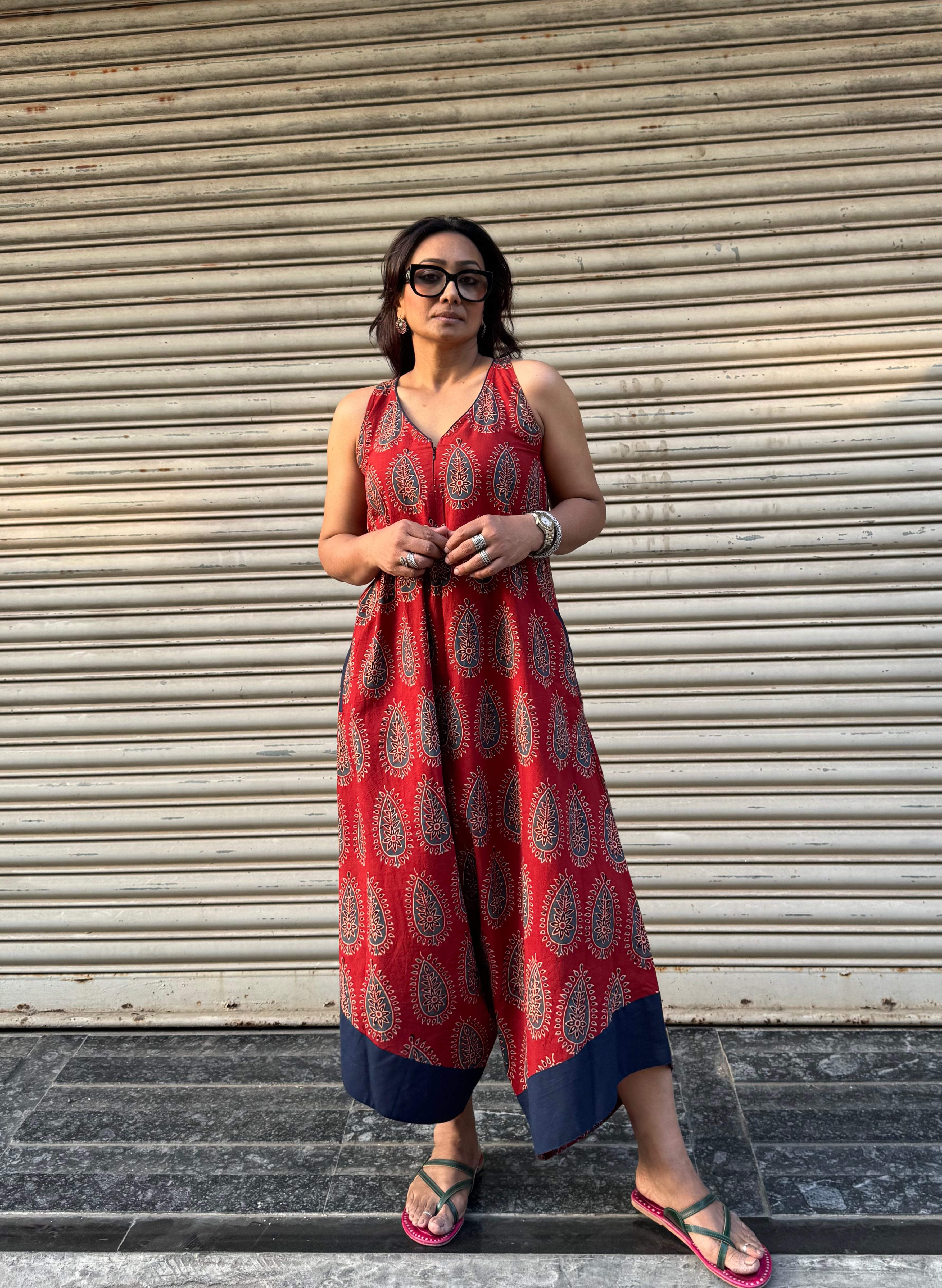 Brick Ajrakh Suhaani Jumpsuit