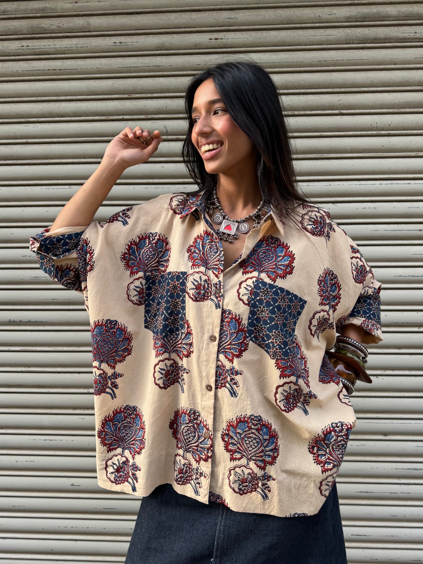 Aabha Ajrakh Cotton Shirt