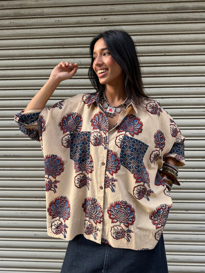 Aabha Ajrakh Cotton Shirt