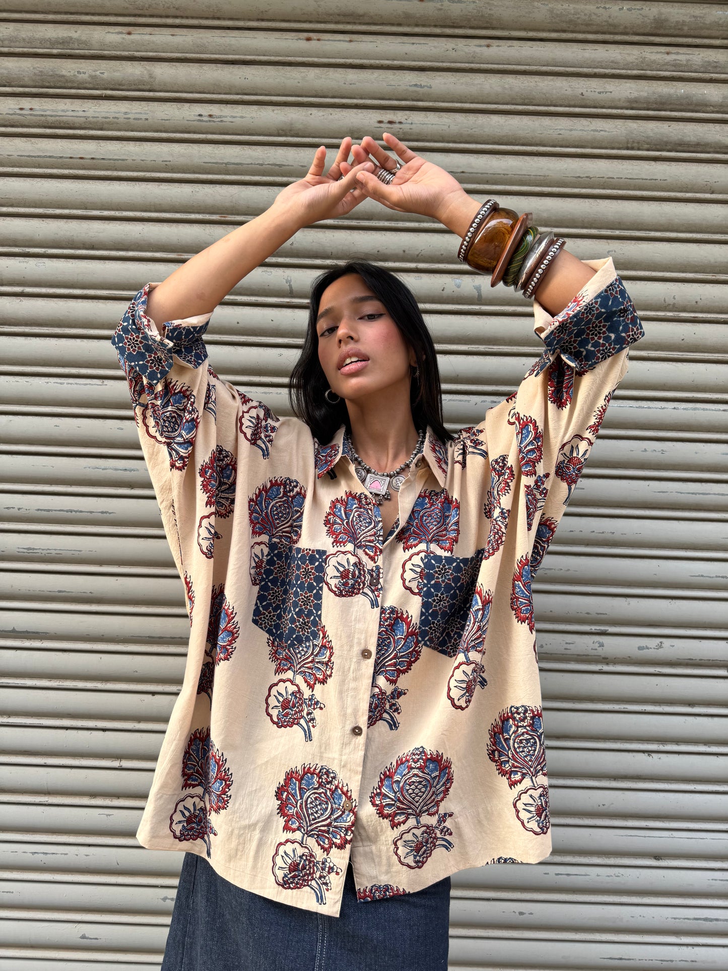 Aabha Ajrakh Cotton Shirt