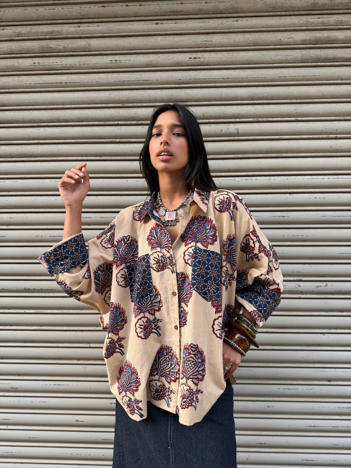 Aabha Ajrakh Cotton Shirt