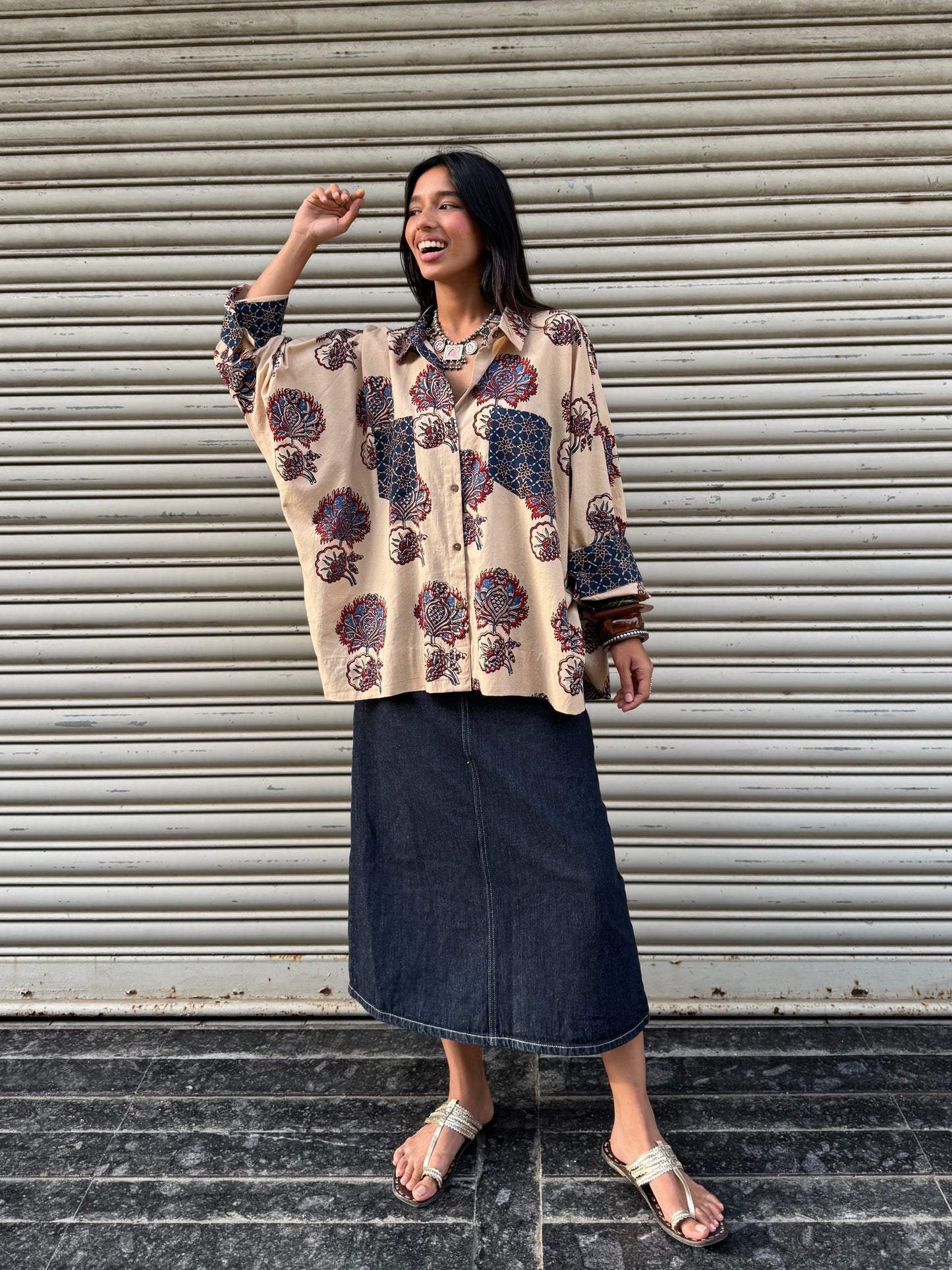 Aabha Ajrakh Cotton Shirt