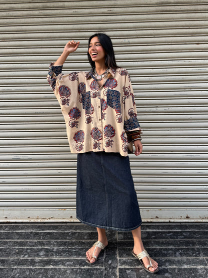 Aabha Ajrakh Cotton Shirt