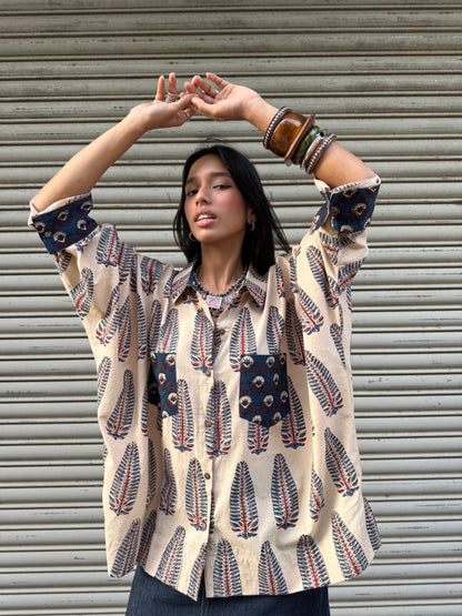 Anaar Ajrakh Cotton Shirt