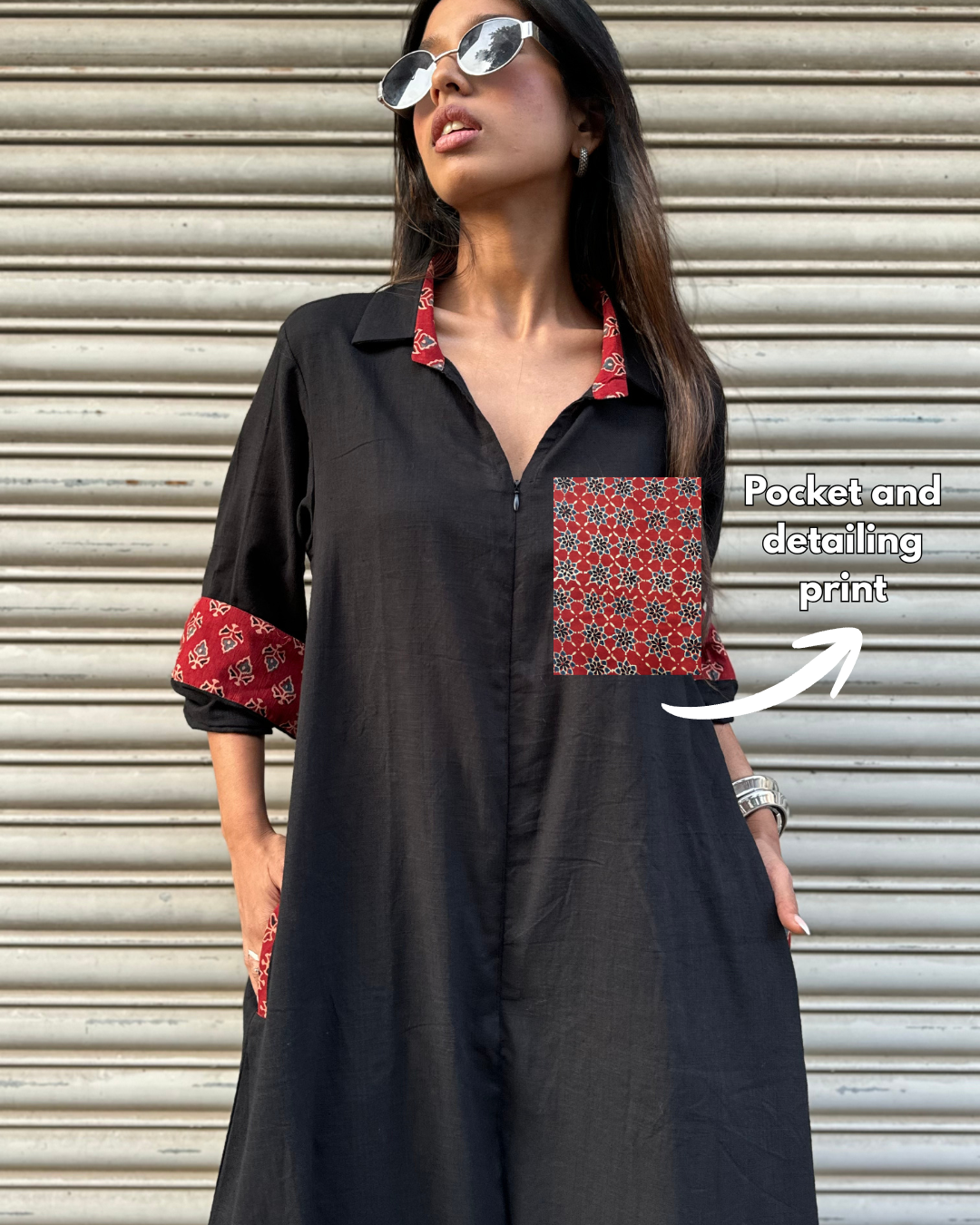 Black Shirt Jumpsuit (READY TO DISPATCH)